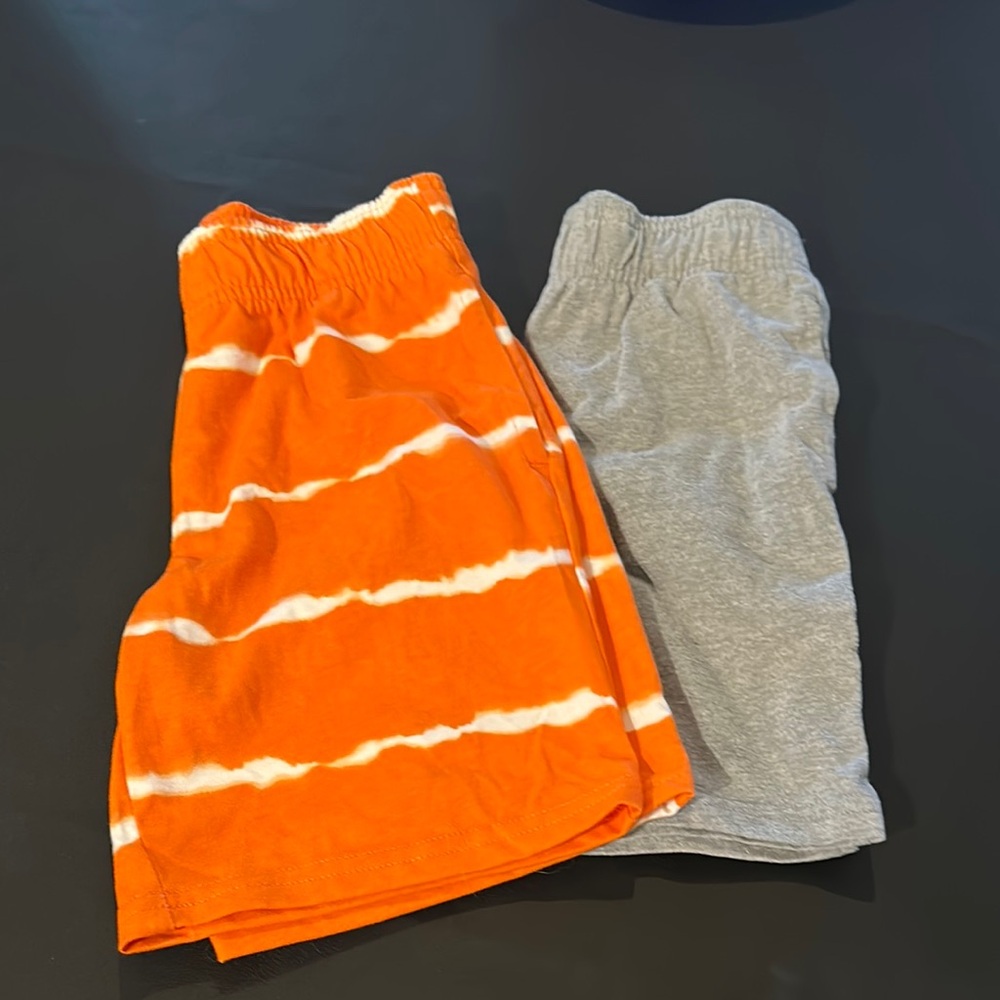 Orange Tie-Dye and Gray 365 Kids Garanimals Shorts Set